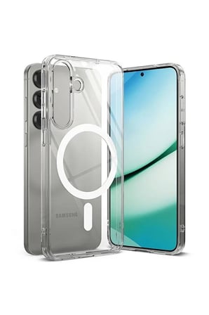 Samsung Uyumlu S25 Plus Magsafe Sert Şeffaf Telefon Kılıfı