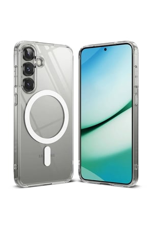 Samsung Uyumlu S25 Plus Magsafe Sert Şeffaf Telefon Kılıfı