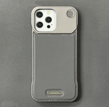 iPhone 16 Pro Max Parfümlü Koku Hazneli MagSafe Uyumlu Deri Kılıf 