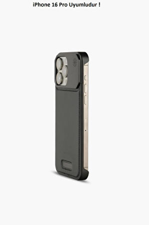 iPhone 16 Pro Parfümlü Koku Hazneli MagSafe Uyumlu Deri Kılıf 