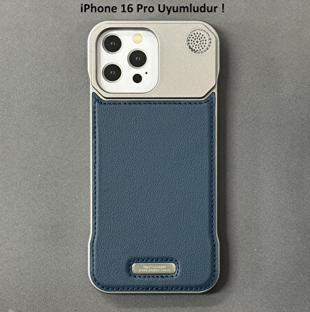 iPhone 16 Pro Parfümlü Koku Hazneli MagSafe Uyumlu Deri Kılıf 