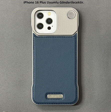 iPhone 16 Plus Parfümlü Koku Hazneli MagSafe Uyumlu Deri Kılıf 