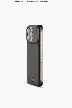 iPhone 16 Parfümlü Koku Hazneli MagSafe Uyumlu Deri Kılıf 