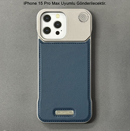 iPhone 15 Pro Max Parfümlü Koku Hazneli MagSafe Uyumlu Deri Kılıf 