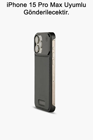 iPhone 15 Pro Max Parfümlü Koku Hazneli MagSafe Uyumlu Deri Kılıf 
