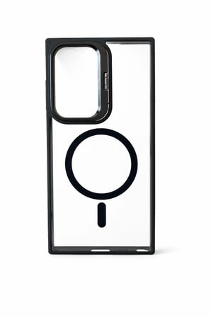 Samsung S25 Ultra Uyumlu Kılıf Klon Stantlı MagSafe Özellikli Telefon Kılıfı