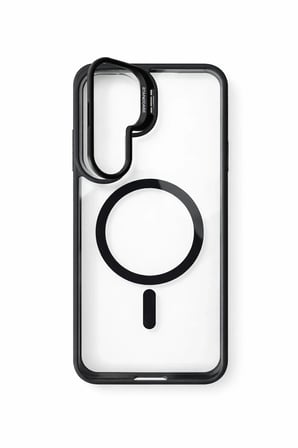 Samsung S24 FE Uyumlu Kılıf Klon Stantlı MagSafe Özellikli Telefon Kılıfı