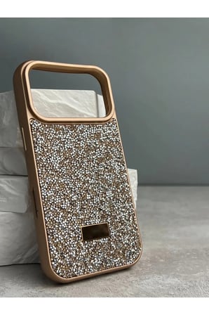 İphone 17 Pro Max Sw İnce Taşlı Premium Kılıf