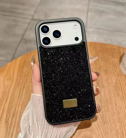 İphone 17  Pro İle Uyumlu İnce Parlak Taşlı Premium Sw Telefon Kılıfı