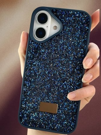 İphone 17 İle Uyumlu İnce Parlak Taşlı Premium Sw Telefon Kılıfı