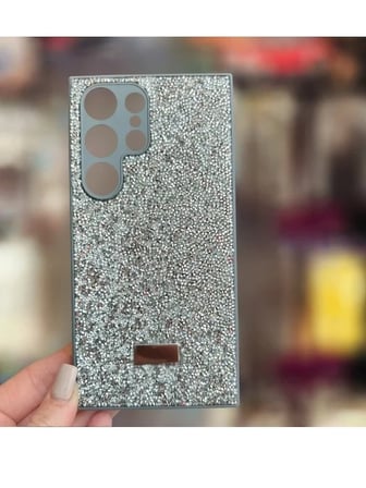 Samsung S25 ULTRA  İle Uyumlu İnce Parlak Taşlı Premium Sw Telefon Kılıfı