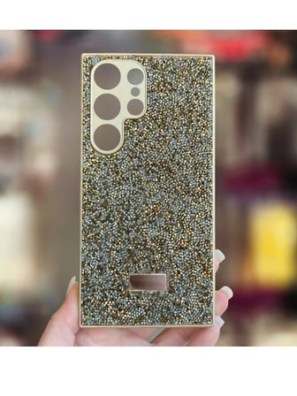 Samsung S25 ULTRA  İle Uyumlu İnce Parlak Taşlı Premium Sw Telefon Kılıfı