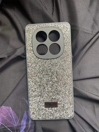 Redmi Note 14 Pro İle Uyumlu İnce Parlak Taşlı Premium Sw Telefon Kılıfı