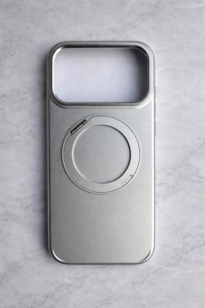 İphone 17 Pro Max ile Uyumlu Stant Olabilen Magsafe Özellikli Titan Telefon Kılıfı