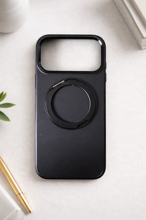 İphone 17 Pro ile Uyumlu Stant Olabilen Magsafe Özellikli Titan Telefon Kılıfı