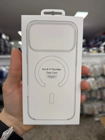 İphone 17 Pro Max ile Uyumlu Magsafe Özellikli Kristal Netlik Sararmaz PC Clear Case
