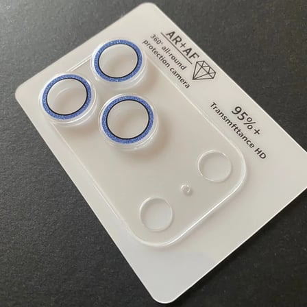 iPhone 17 Pro Max Şeffaf Tam Kapatan Taşlı Lens Koruyucu