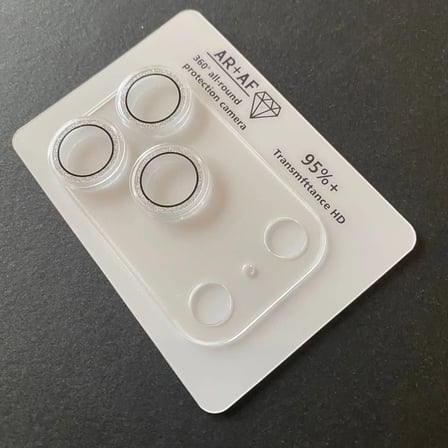 iPhone 17 Pro Şeffaf Tam Kapatan Taşlı Lens Koruyucu
