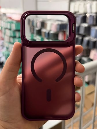 iPhone 18 Pro Max Aras Standlı Mat Buzlu Magsafe Kılıf