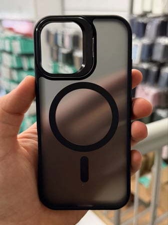 iPhone 17 Aras Standlı Mat Buzlu Magsafe Kılıf