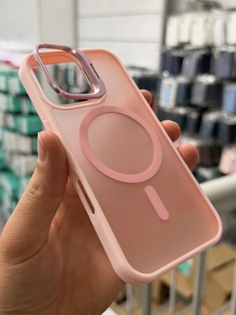 iPhone 16 Aras Standlı Mat Buzlu Magsafe Kılıf