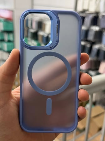 iPhone 16 Aras Standlı Mat Buzlu Magsafe Kılıf