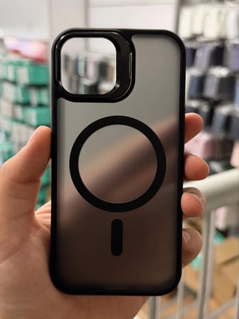 iPhone 13 Aras Standlı Mat Buzlu Magsafe Kılıf