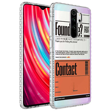 Smcase Xiaomi Redmi Note 8 Pro Kılıf Desenli Elegans Serisi Silikon