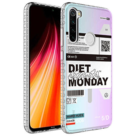 Smcase Xiaomi Redmi Note 8 Kılıf Desenli Elegans Serisi Silikon