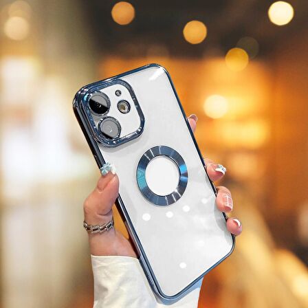 İPHONE 11 UYUMLU YANLARI RENKLİ LENS KORUMALI LOGO GÖSTEREN TLP MEGA KILIF