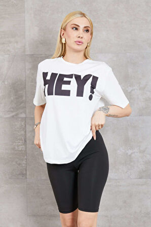 Yazı Baskılı T-Shirt
