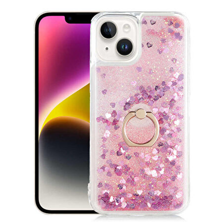 Smcase iPhone 14 Plus Kılıf Milce Yüzüklü Sulu Silikon