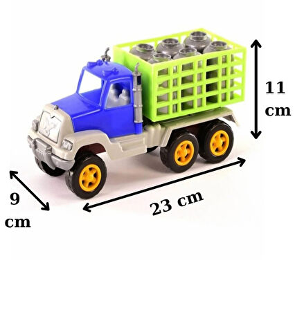 Nostaljik Tüp Kamyonu Tüp Taşıyan Oyuncak Kamyon