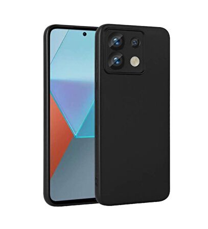 Xiaomi Redmi Note 13 5G Premier Siyah Silikon Kılıf