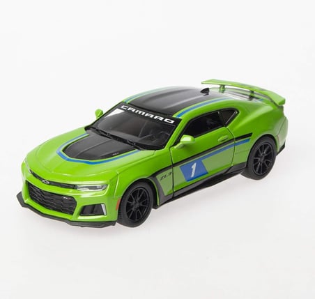 Kinsmart 1:36 Ölçek 2017 Chevrolet Camaro Zl1 Çekbırak Metal Araba Yeşil