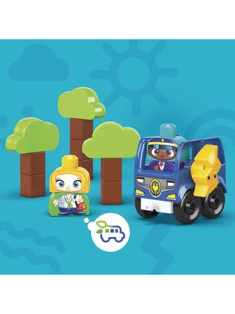 MEGA Bloks® Doğa Dostu Otobüs Seti, Yürüme Çağındaki Çocuklar İçin Yapı Oyuncakları Hdx90