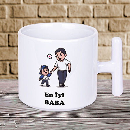 En İyi BABA Babalar Günü Baskılı Kupa Bardak Baskılı Kahve Kupa Bardak