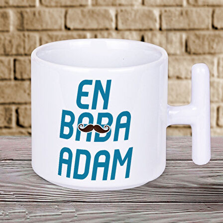 En Baba Adam Yazılı Babalar Gününe Özel T Kupa Bardak