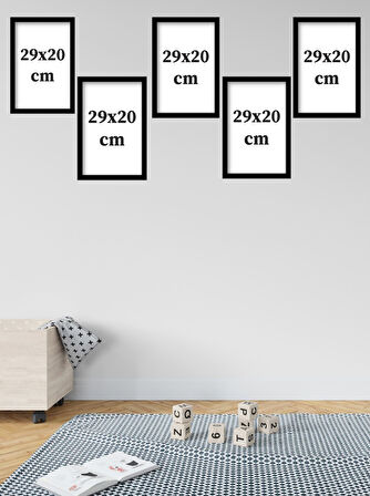 Kahve Ruhunu Dekorasyonunuza Yansıtan 5 Parça (20cmx29cm)  A4 Mdf Baskı Tablo, Duvar Tabloları , Kahve Köşesi Tabloları, Cafe Tabloları, Çerçeve Görünümlü Dekoratif Hediyelik