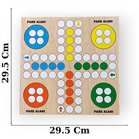 Ahşap Kızma Birader Orta Boy (29.5x29.5 cm)