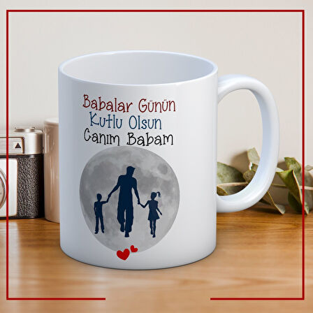 Canım Babam Baskılı Babalar Günü Kupa Bardak Kahve Kupa Bardak-Mod18