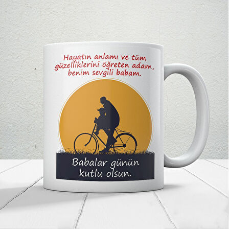 Benim Sevgili Babam Baskılı Babalar Günü Kupa Bardak Kahve Kupa Bardak-2