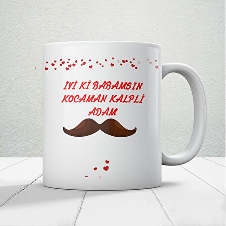 İyi Ki Babamsın Baskılı Babalar Günü Kupa Bardak Kahve Kupa Bardak