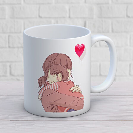 Anneye Sevginizi Anlatan-Anneye Özel Mesajlı 1 Adet Anneler Günü Hediyelik Kupa