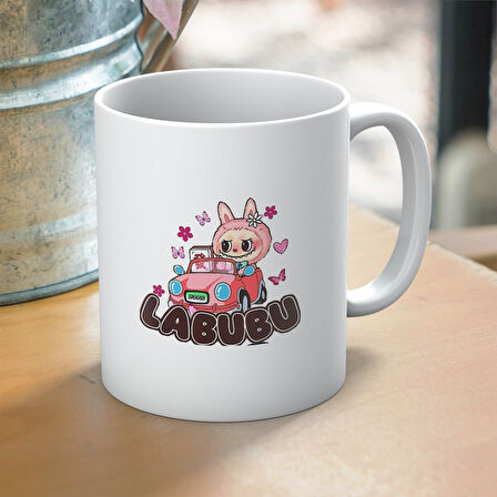 Labubu Baskılı Hediyelik Kupa Mod5