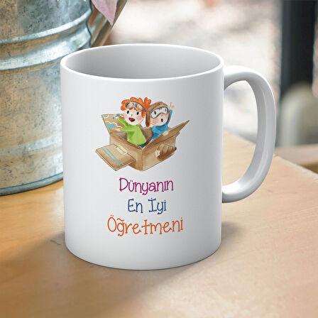 Dünyanın En İyi Öğretmeni Yazılı Kupa – Öğretmenler Günü İçin En Tatlı Hediye