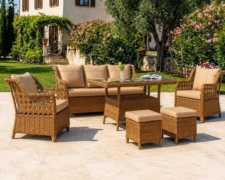 LİV CONCEPT LİNA Bahçe Ve Balkon Takımı 3+1+1