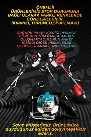 Spech Power U.S.A 11 Hp Tam Profesyonel Bronz Piston Benzinli Ot Çalı Çim Biçme Makinası Yan Tırpan