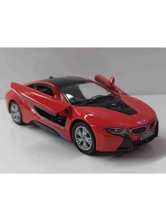 Kinsmart  Kinsmart 1:36 Ölçek Bmw i8 Çek Bırak  Metal Araba