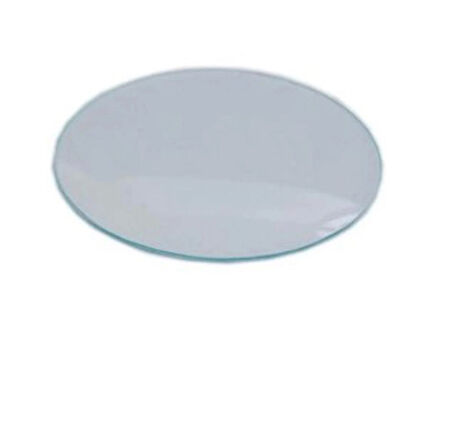 SAAT CAMI 100 MM – Yuvarlak Şeffaf Laboratuvar & Eczane Tipi Cam Plaka